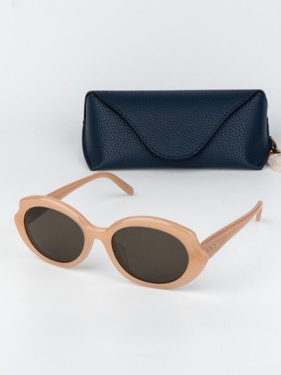 Loewe Women Sunglasses Nude Pink Brown Oval LW40147F 72E NEW AUTHENTIC main image 10